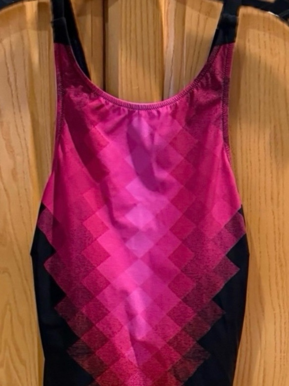 PROFILE SPORT BY GOTTEX Techno One Piece Swimsuit Black Magenta Geometric 14 - Picture 3 of 6